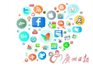 孩子与父母在facebook上了解对方。