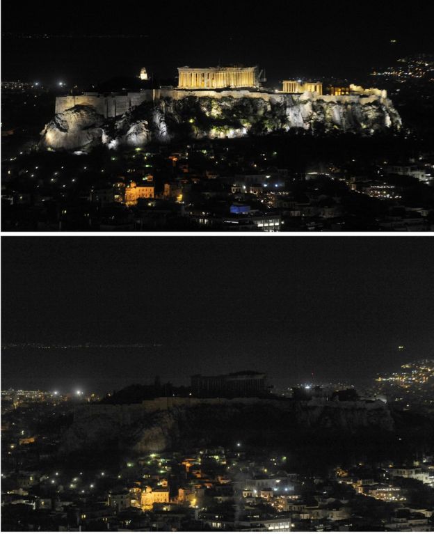 雅典的神庙几乎看不到了