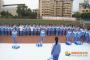 甘肃省天水市第一中学组织住校生开展叠被子活动