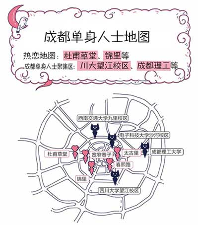 成都 七夕单身人士地图 发布