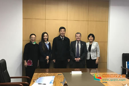 美国威斯康星大学麦迪逊分校代表团一行访问南京邮电大学
