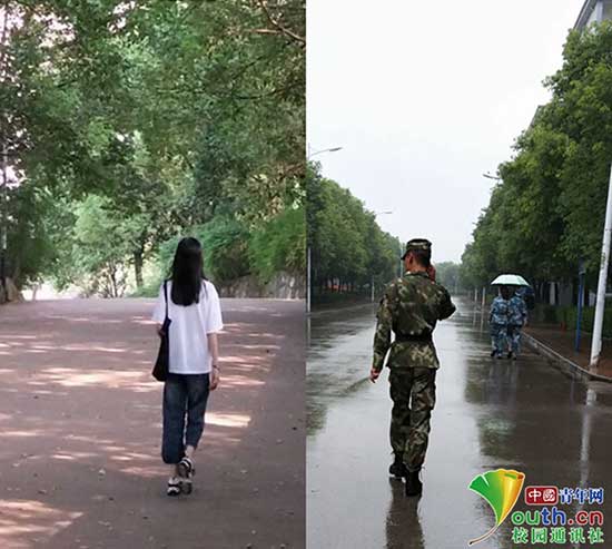 高校异地恋情侣520晒“拼贴照”秀恩爱 网友看第一张就想哭