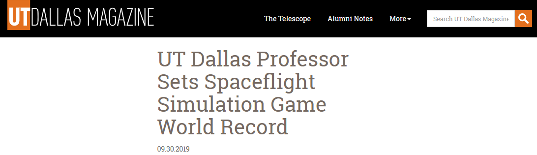 科学游戏！大学教授成功创造《精英：危险》最速宇宙航行记录