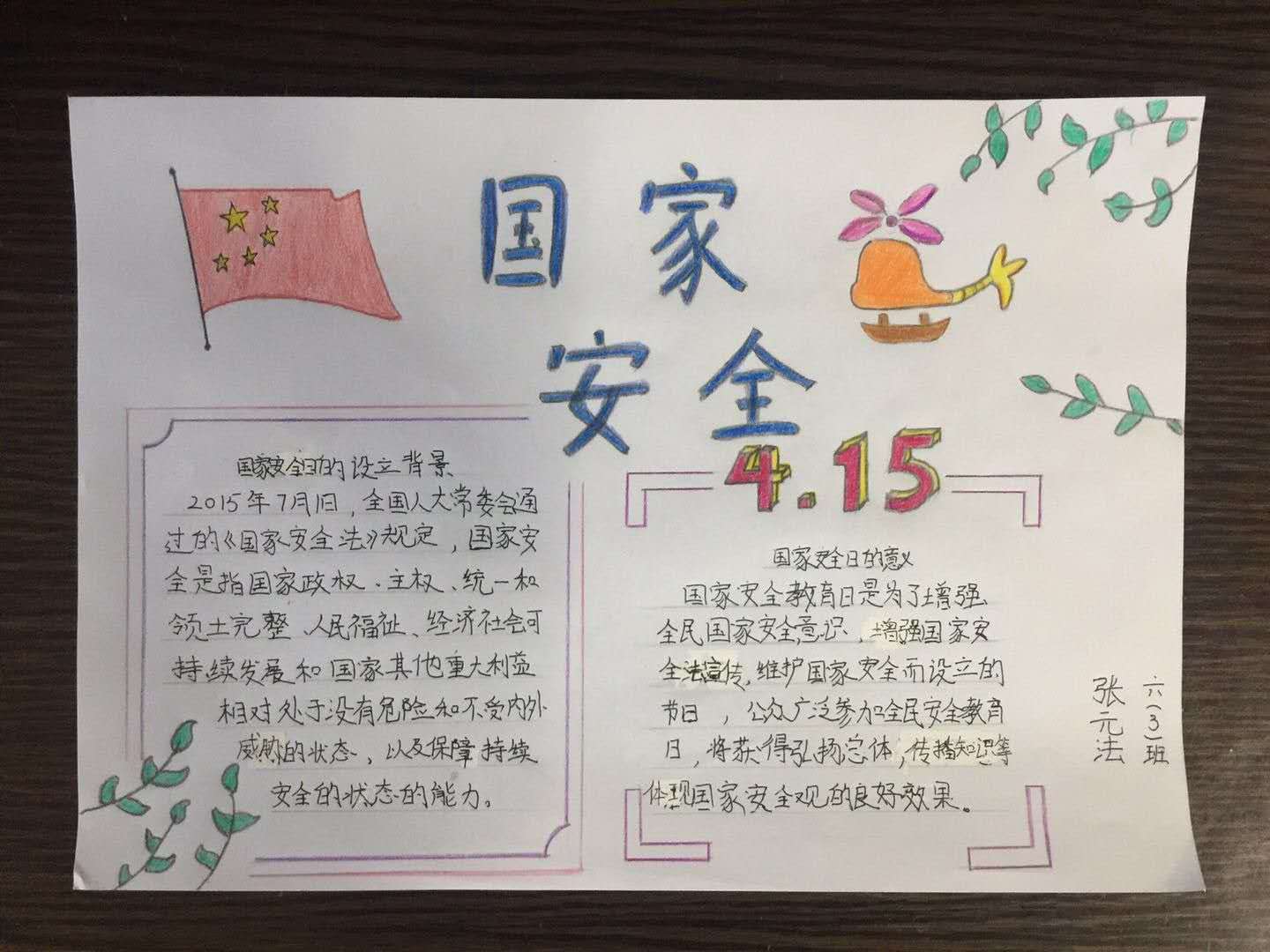 芳城园小学开展全民国家安全教育日主题活动