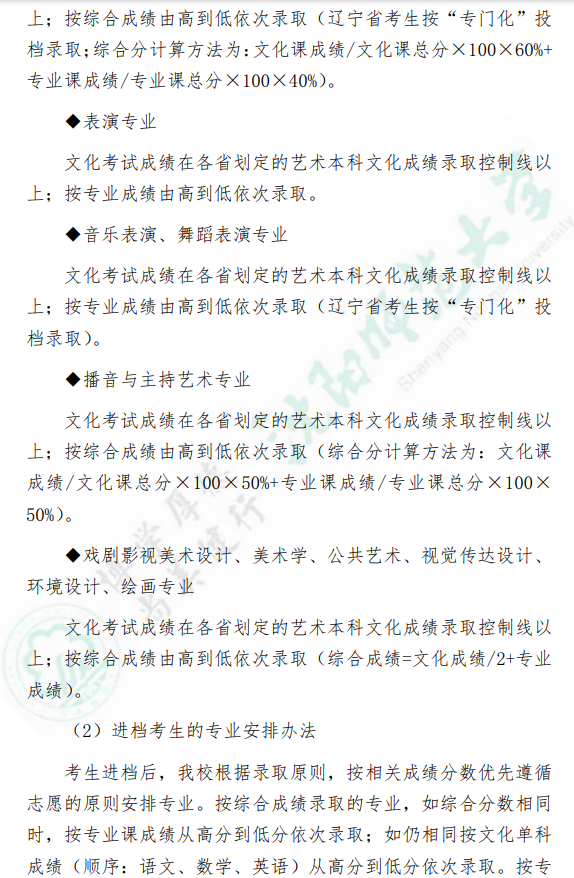 2022年沈阳师范大学艺术类招生简章