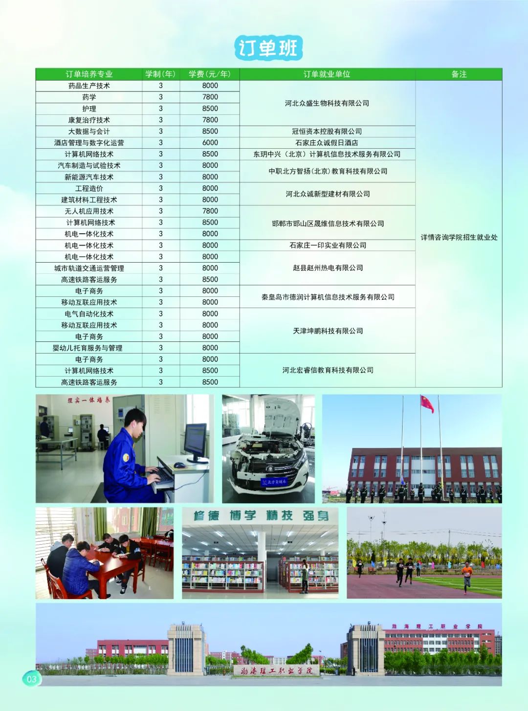 2022年渤海理工职业学院单招简章