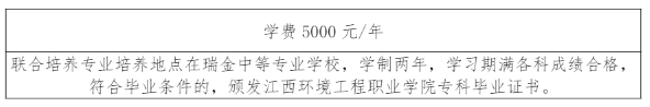 2022年江西环境工程职业学院单招学费多少钱一年-各专业收费标准