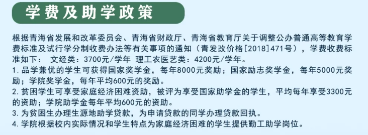 2023西宁城市职业技术学院单招学费及各专业学费多少钱一年