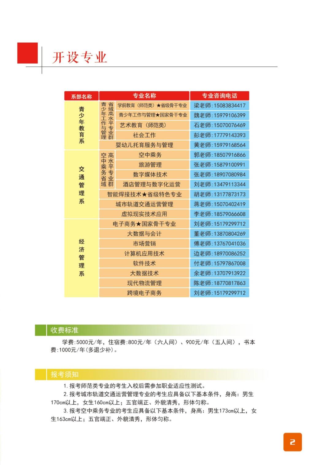 2023江西青年职业学院单招学费及各专业学费多少钱一年