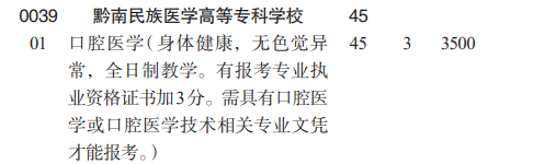 2023黔南民族医学高等专科学校分类考试招生学费及各专业学费多少钱一年