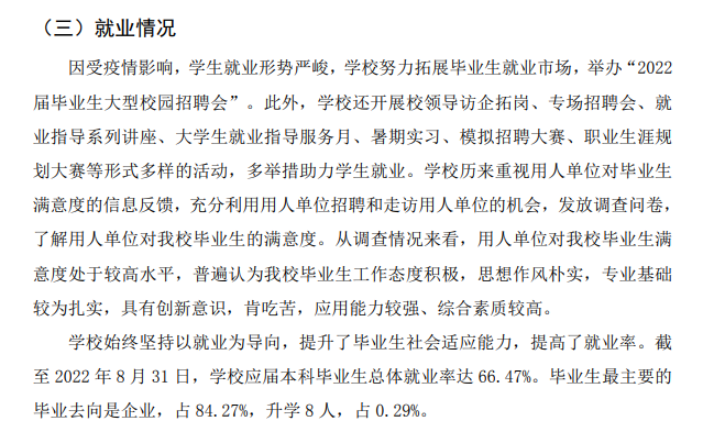 福州工商学院就业质量如何前景好吗