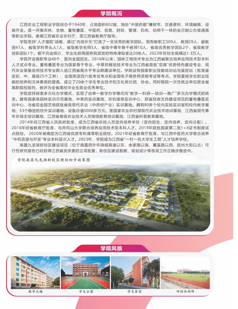 2024年江西农业工程职业学院单招简章