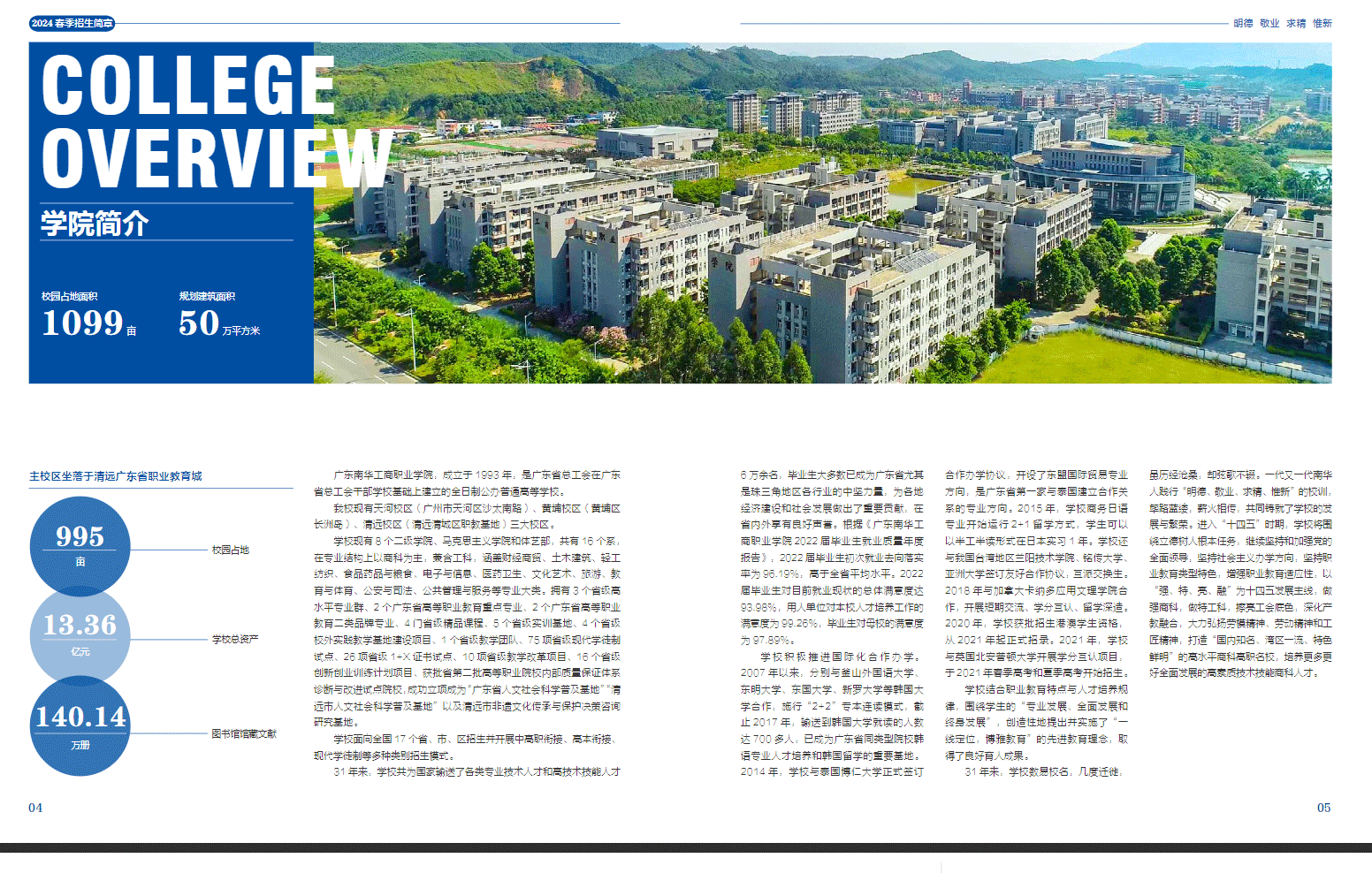 2024年广东南华工商职业学院春季高考招生简章