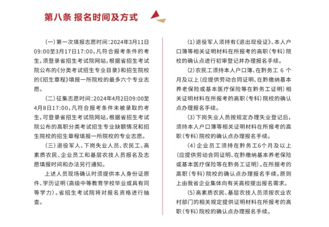 2024年贵州电子科技职业学院分类考试招生简章