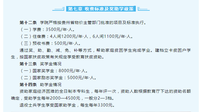 2024年贵州机电职业技术学院分类考试招生章程