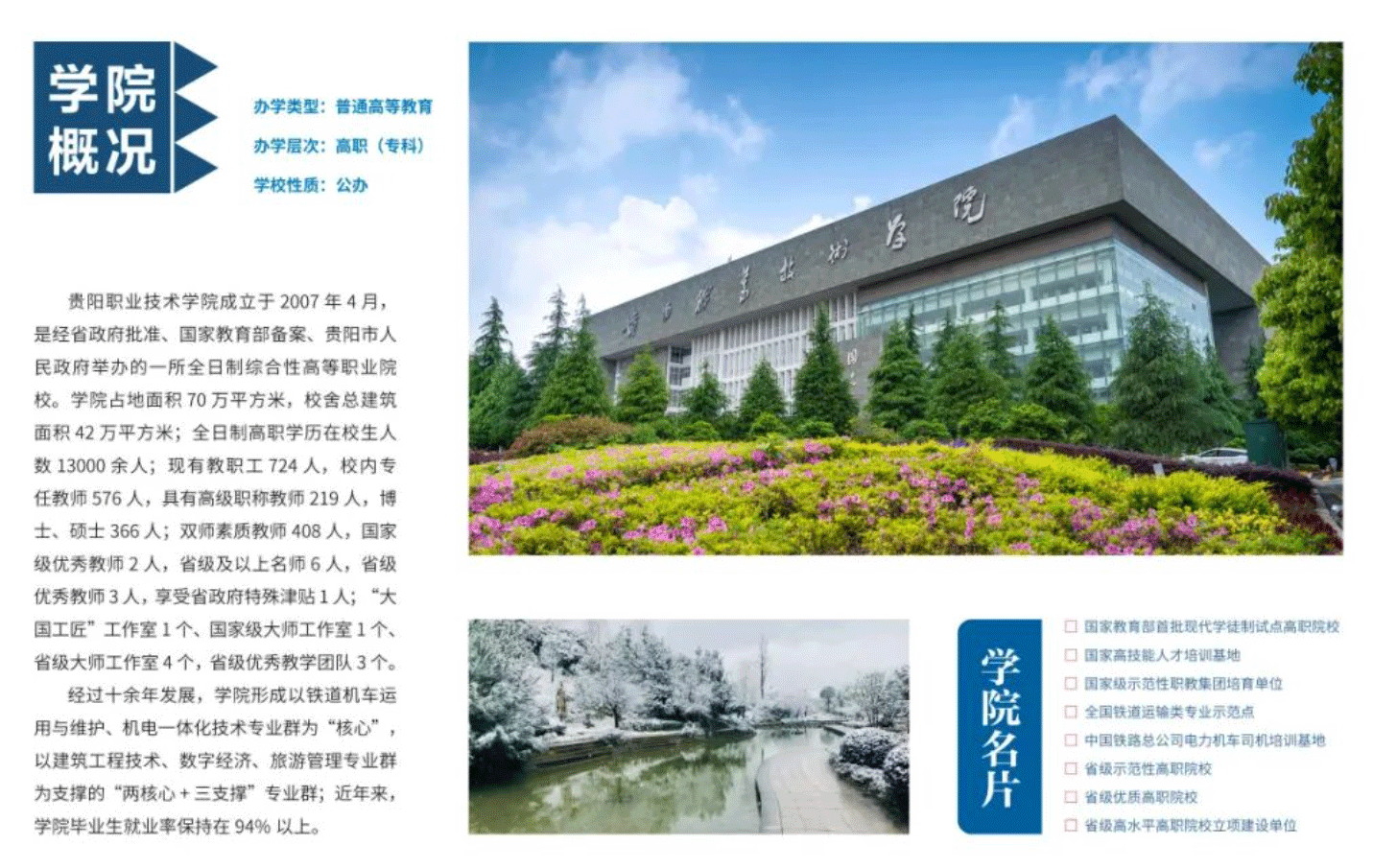 2024年贵阳职业技术学院分类考试招生简章